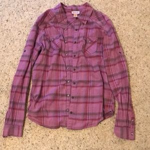 Mossimo supply CO. Purple flannel shirt size M